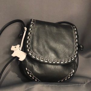 Radley London black leather cross body bag